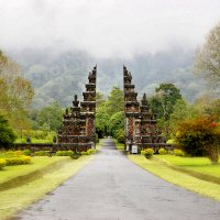 Ingang van een tempel